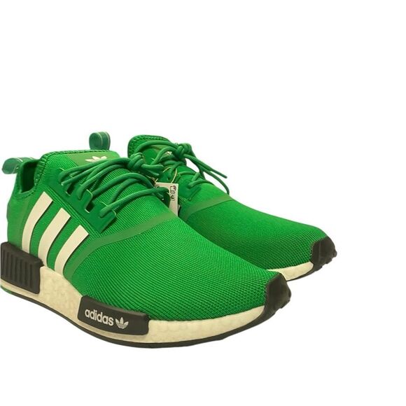 Adidas NMD R1 Men’s Casual Running Shoe Green White Black Sneaker Gym Trainer - Picture 3 of 9